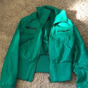 Small turquoise jacket!
